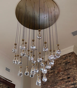 Raindrop Round Chandelier 60" - view 12