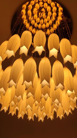 Elegant Flower Chandelier For Foyer/ Staircase - view 10