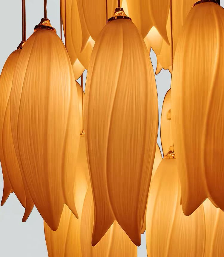 Elegant Flower Chandelier For Foyer/ Staircase - view 8