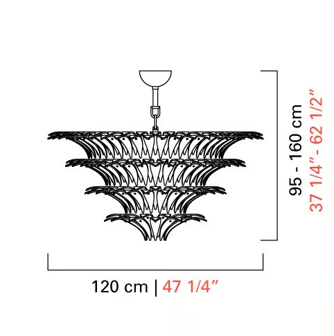 Flower Blossom Art Glass Chandelier for Living Room/Bedroom - view 13