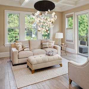 Modern Art Petunia Chandelier for Staircase/Foyer/Living Room - view 8