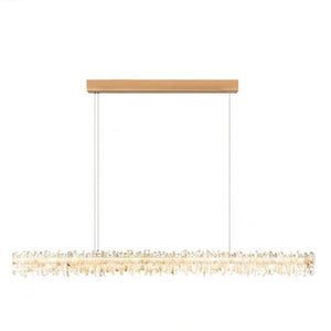 Modern Style Linear Natural Crystal Chandelier - view 10