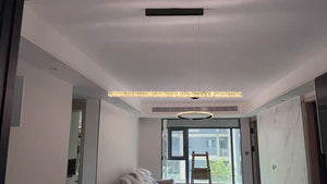 Modern Style Linear Natural Crystal Chandelier - view 6