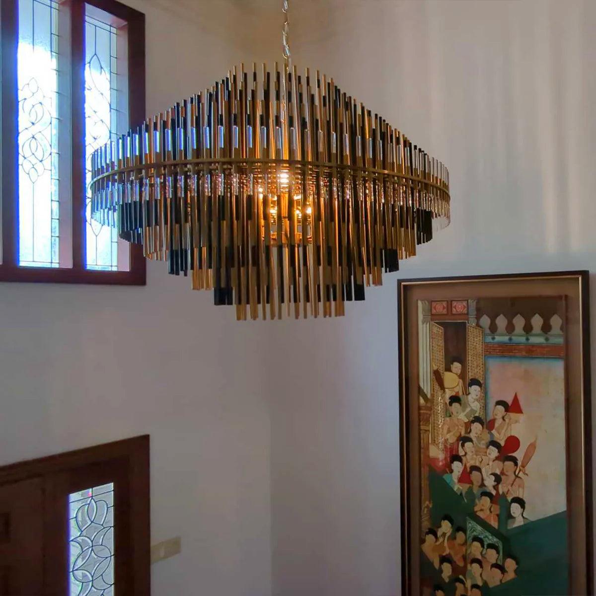 Ezra Sculpture Round Chandelier 24", 32", 42"
