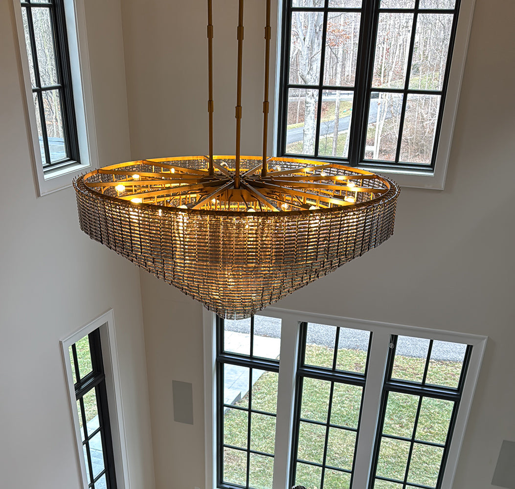 Viraag Smoke Round Chandelier 65" - view 3