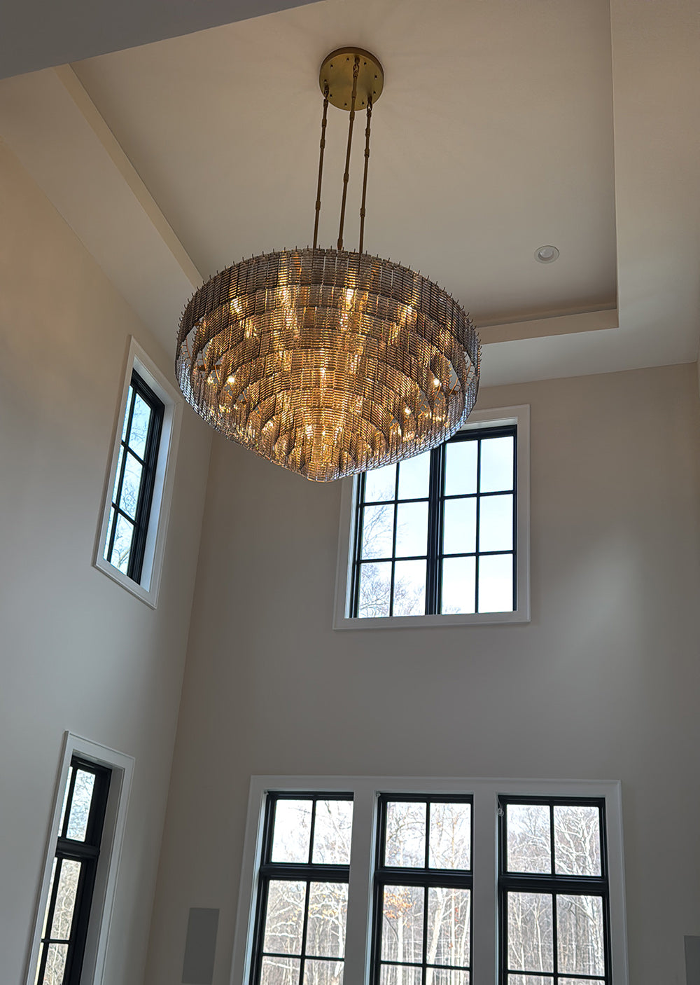 Viraag Smoke Round Chandelier 65" - view 4