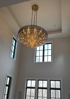 Viraag Smoke Round Chandelier 65" - view 4
