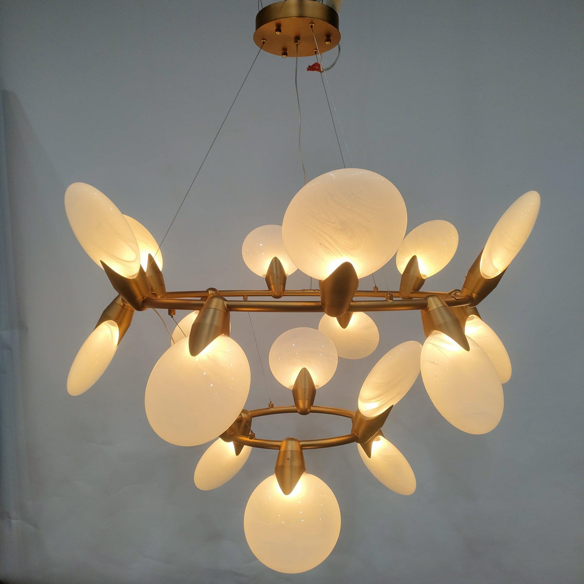 Lyla 2-Tiered Halo Chandelier, two-tier - view 8