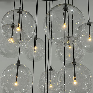 Glass Globe Mobile Cluster Chandelier 44" - view 17