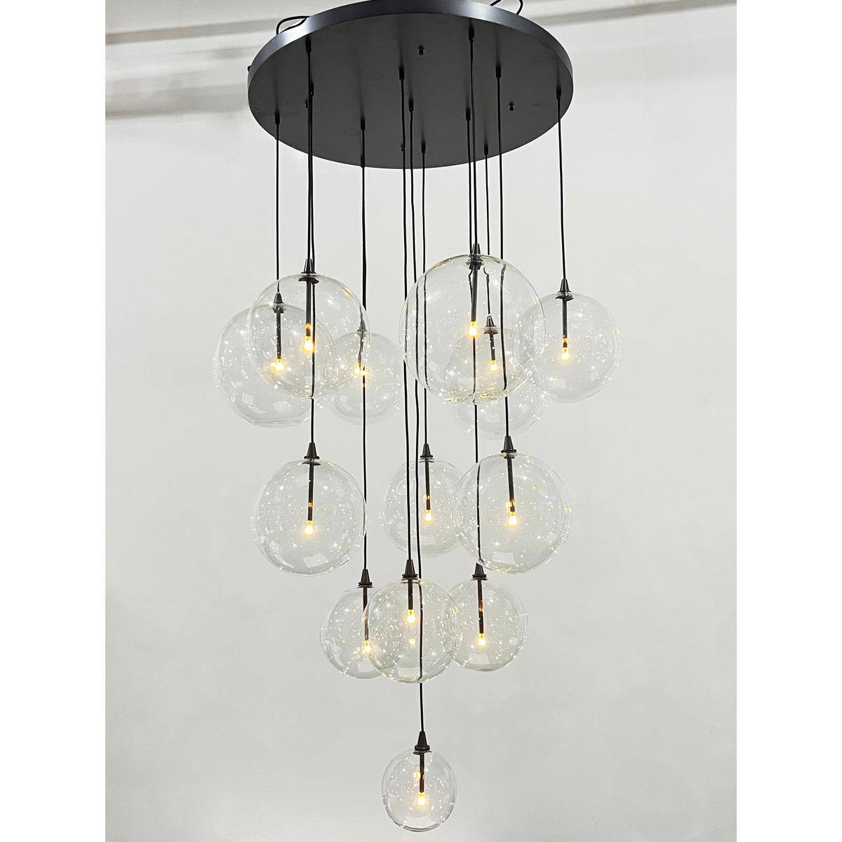 Glass Globe Mobile Cluster Chandelier 44" - view 11