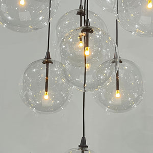 Glass Globe Mobile Cluster Chandelier 44" - view 15