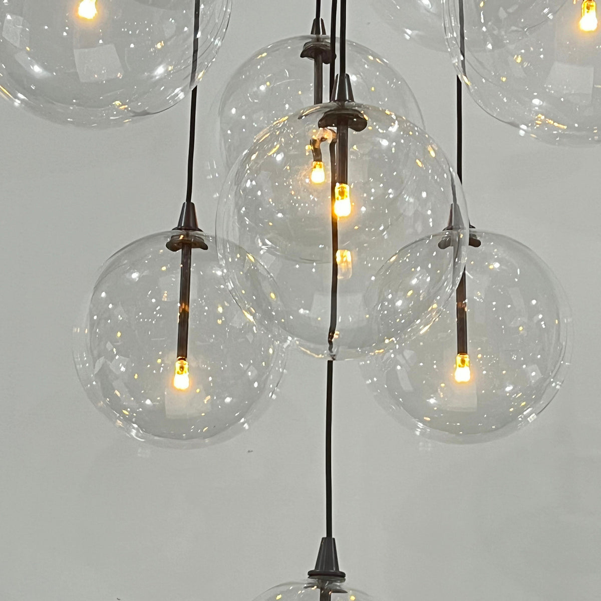 Glass Globe Mobile Cluster Chandelier 44" - view 15