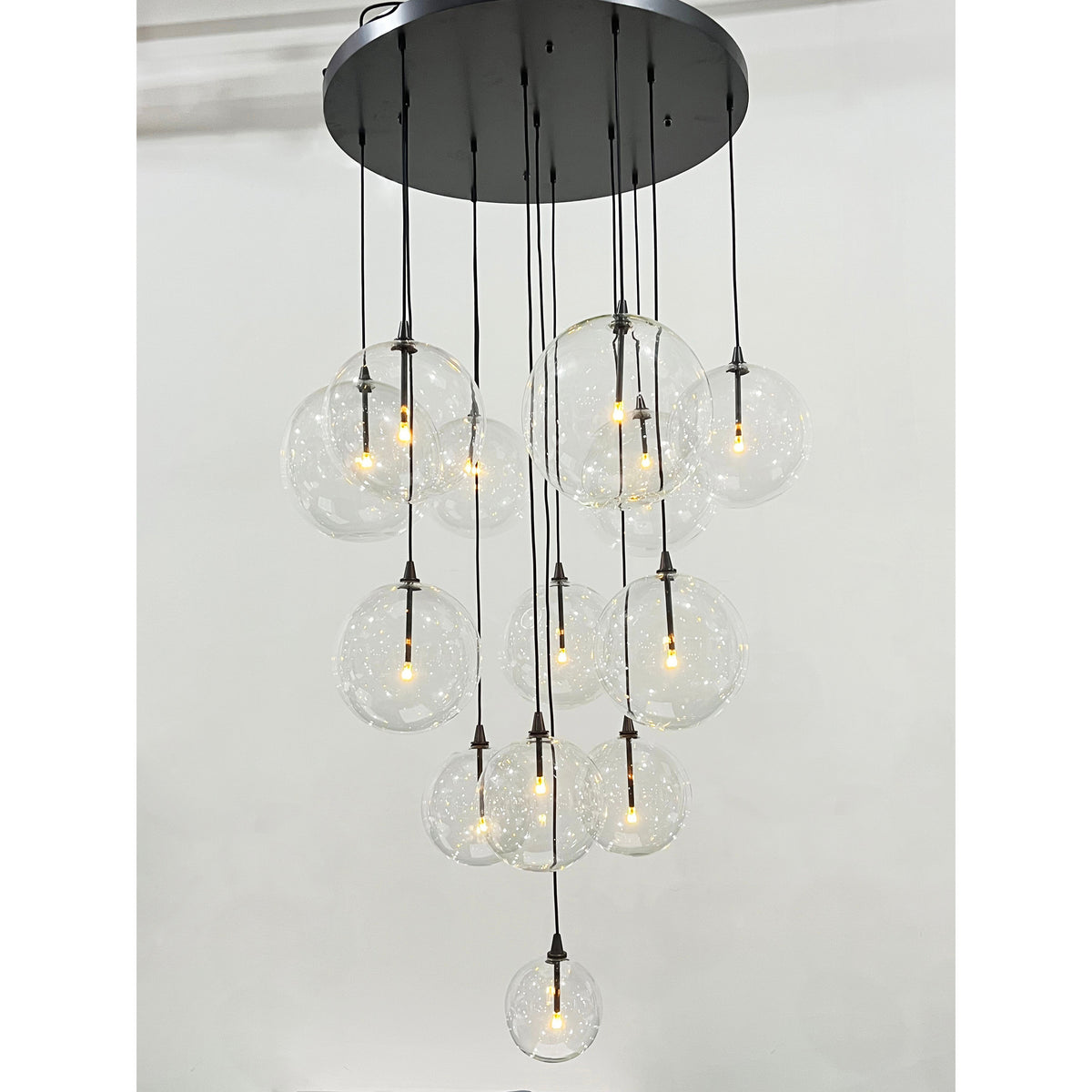 Glass Globe Mobile Cluster Chandelier 44" - view 14