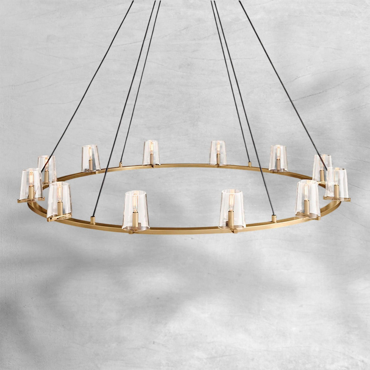 Prism Glass Round Chandelier 36"48"60"