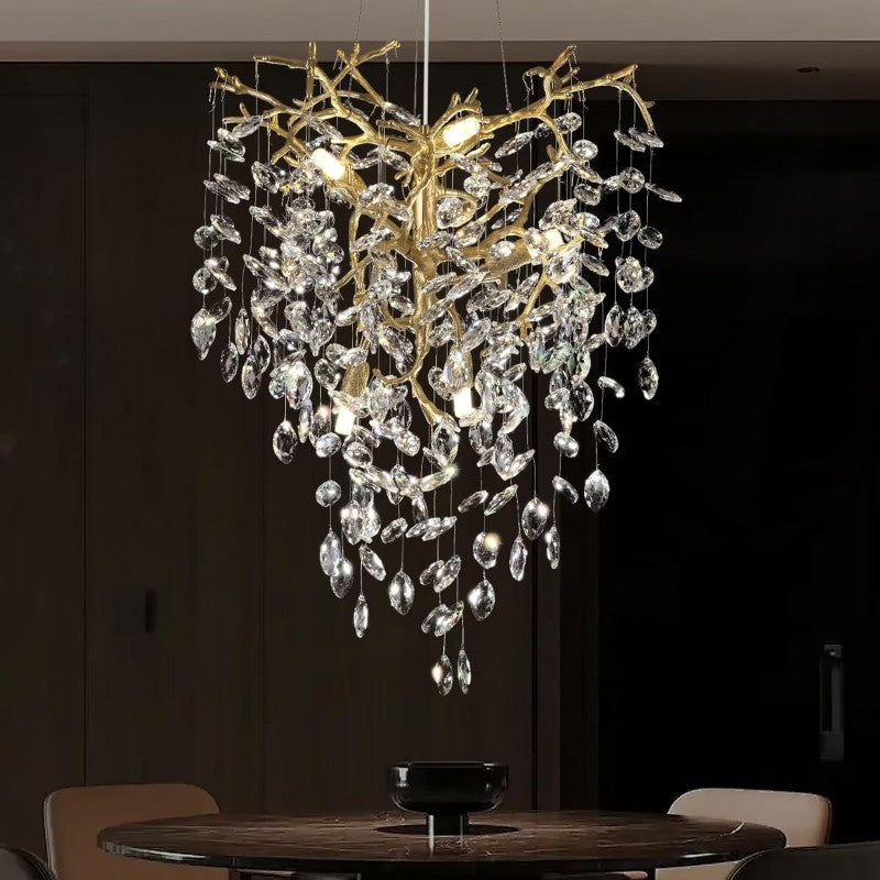 Modern Crystal Tree Branch Chandelier - view 6