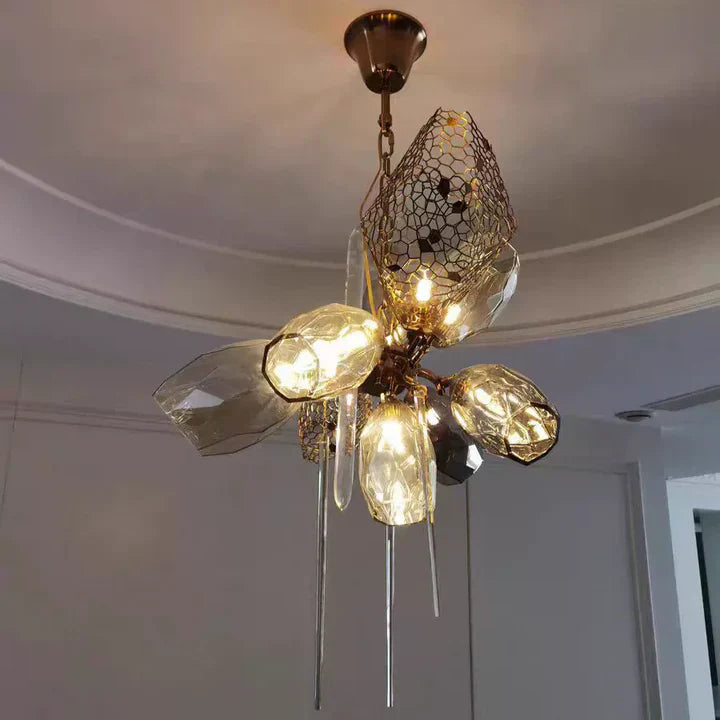 Modern Wine Glass Shape Chandelier Italian Light Luxury Light Fixture for Dining Room/Living Room - view 8