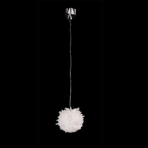 Rosalie Modern Clear Geode Quartz Crystal Ball Pendant Light, chandelier - view 4