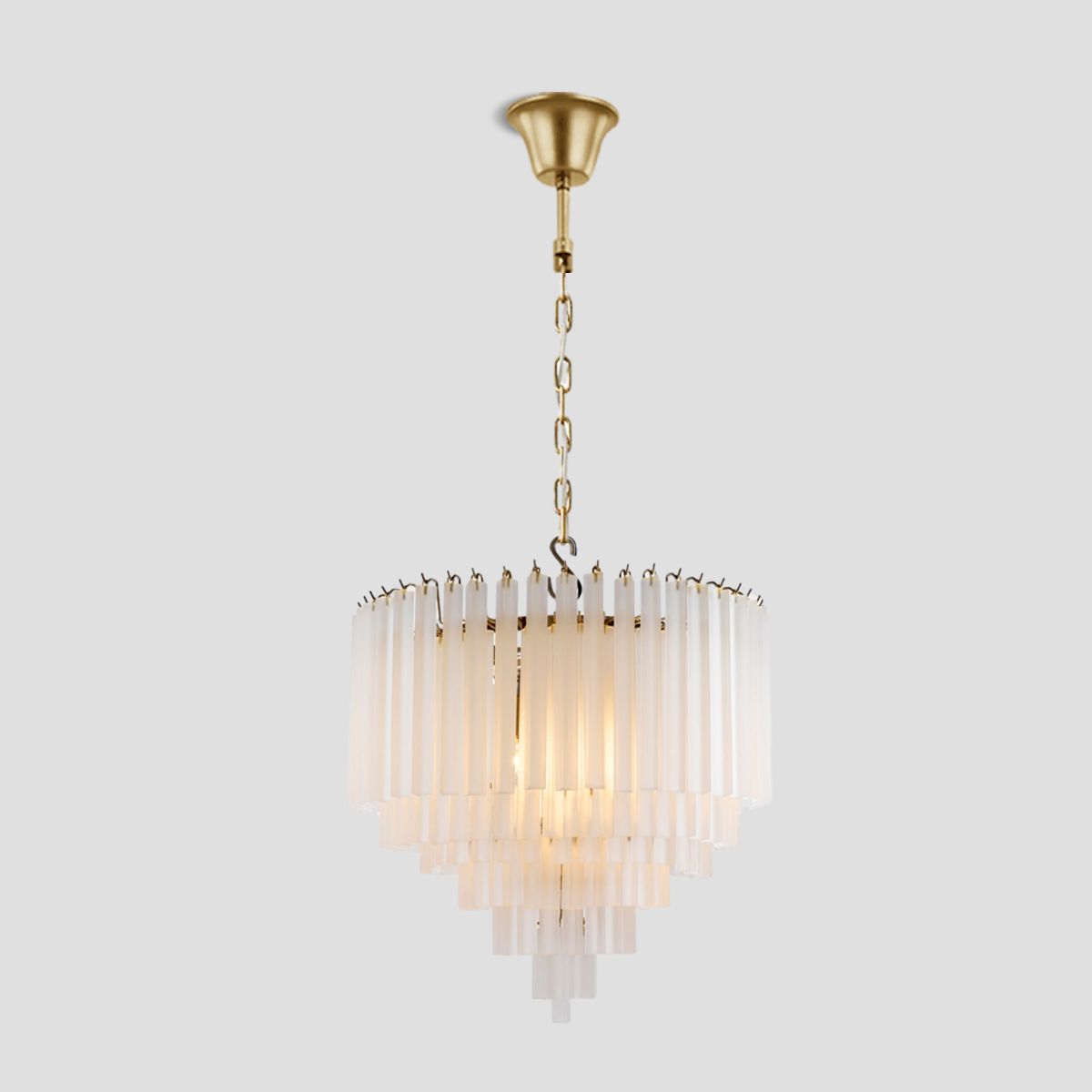 Bethel 3-Tier Glass Round Chandelier 24", three-tier - view 7