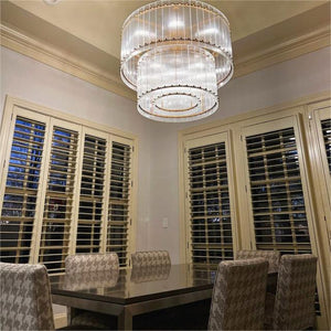 Tina Two-Tier Luxury Round Chandelier 22" - view 7