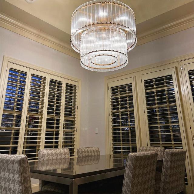 Tina Two-Tier Luxury Round Chandelier 22" - view 7