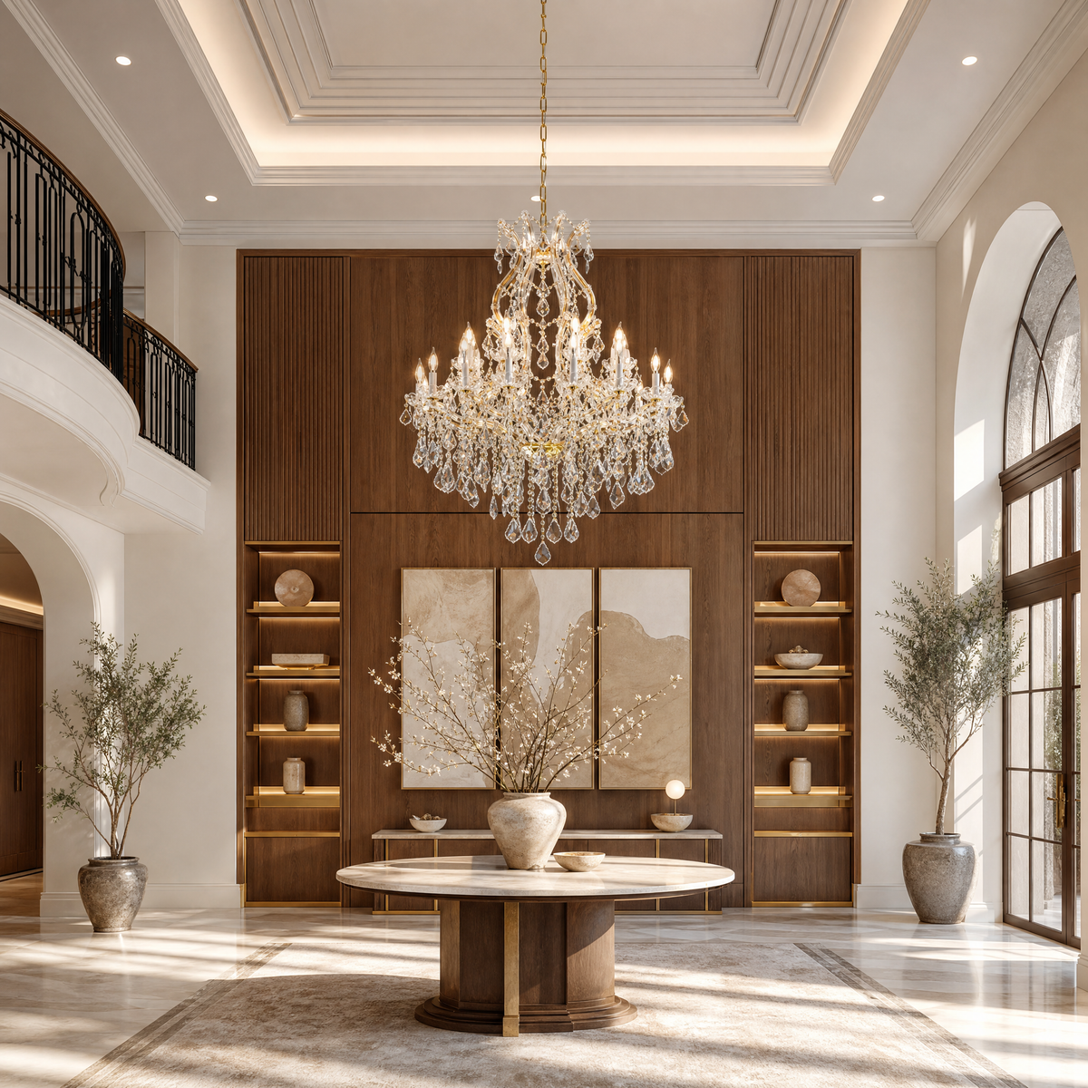 35.4" 24-Light Maria Theresa Crystal Chandelier - Gold - view 5