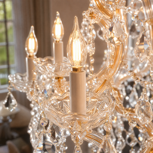 35.4" 24-Light Maria Theresa Crystal Chandelier - Gold - view 7
