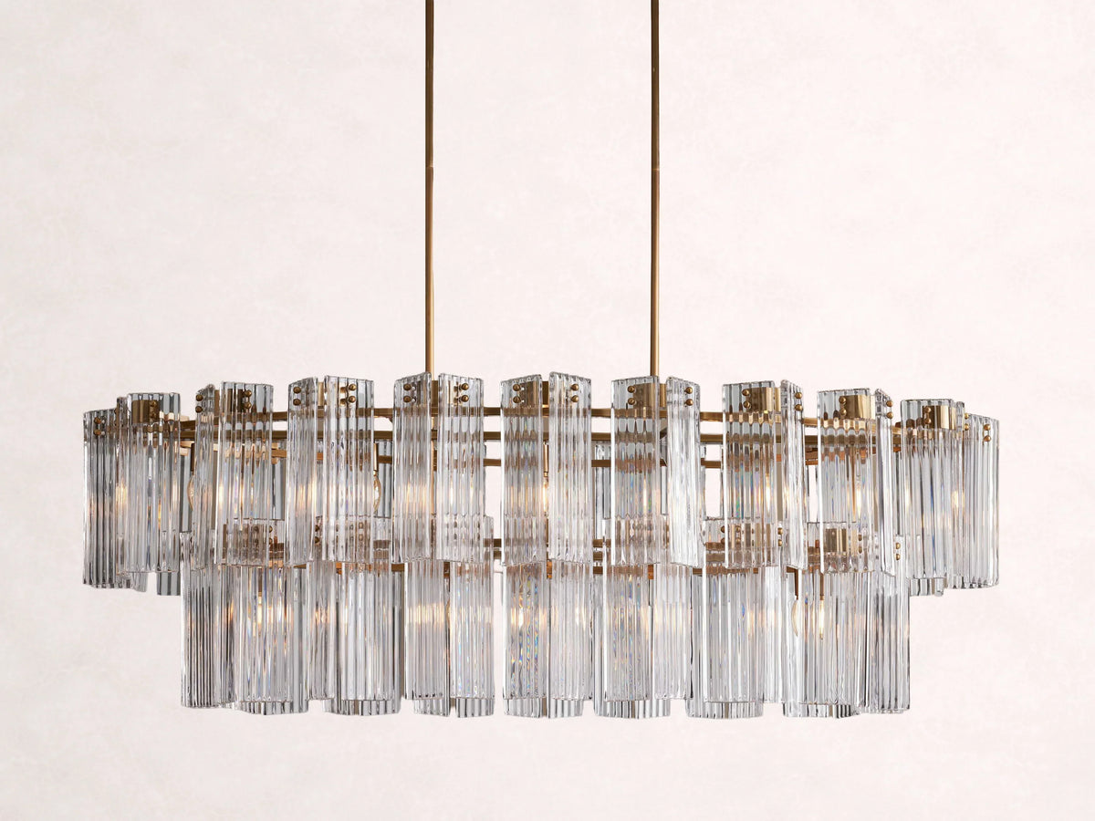 Delsie Oval Tiered Chandelier 63'' 72"W - view 31