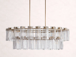 Delsie Oval Tiered Chandelier 63'' 72"W - view 32