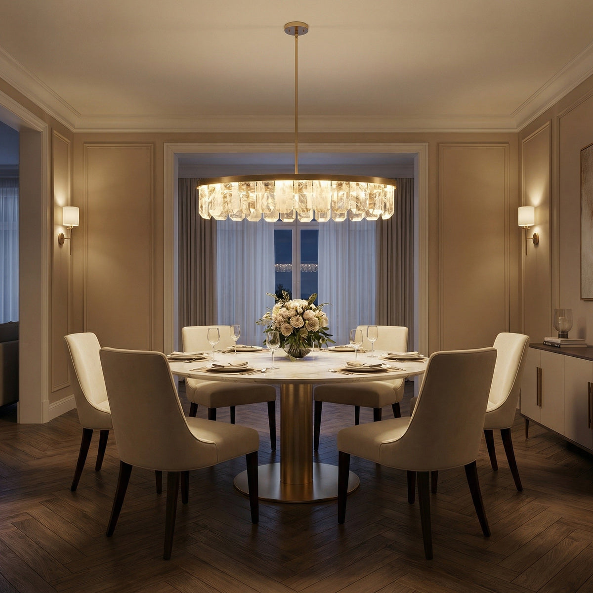 Selene Linear Crystal Chandelier - view 5