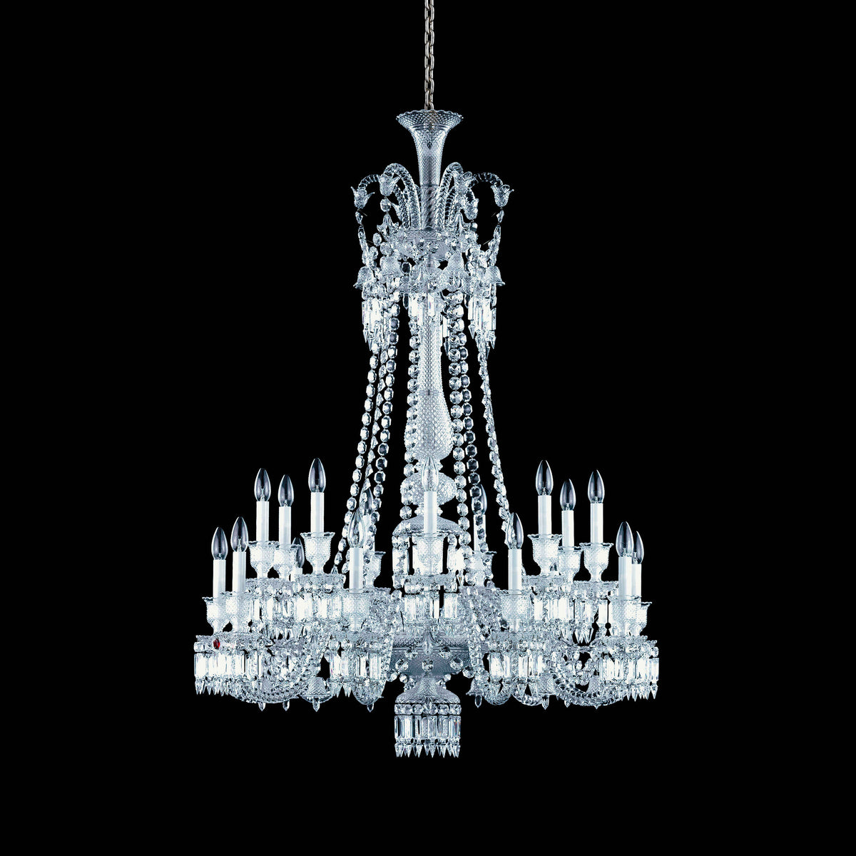 Light Luxury Classic Long Version Tiered Candle Light Crystal Chandelier for High-ceiling Rooms/Living Room - view 5