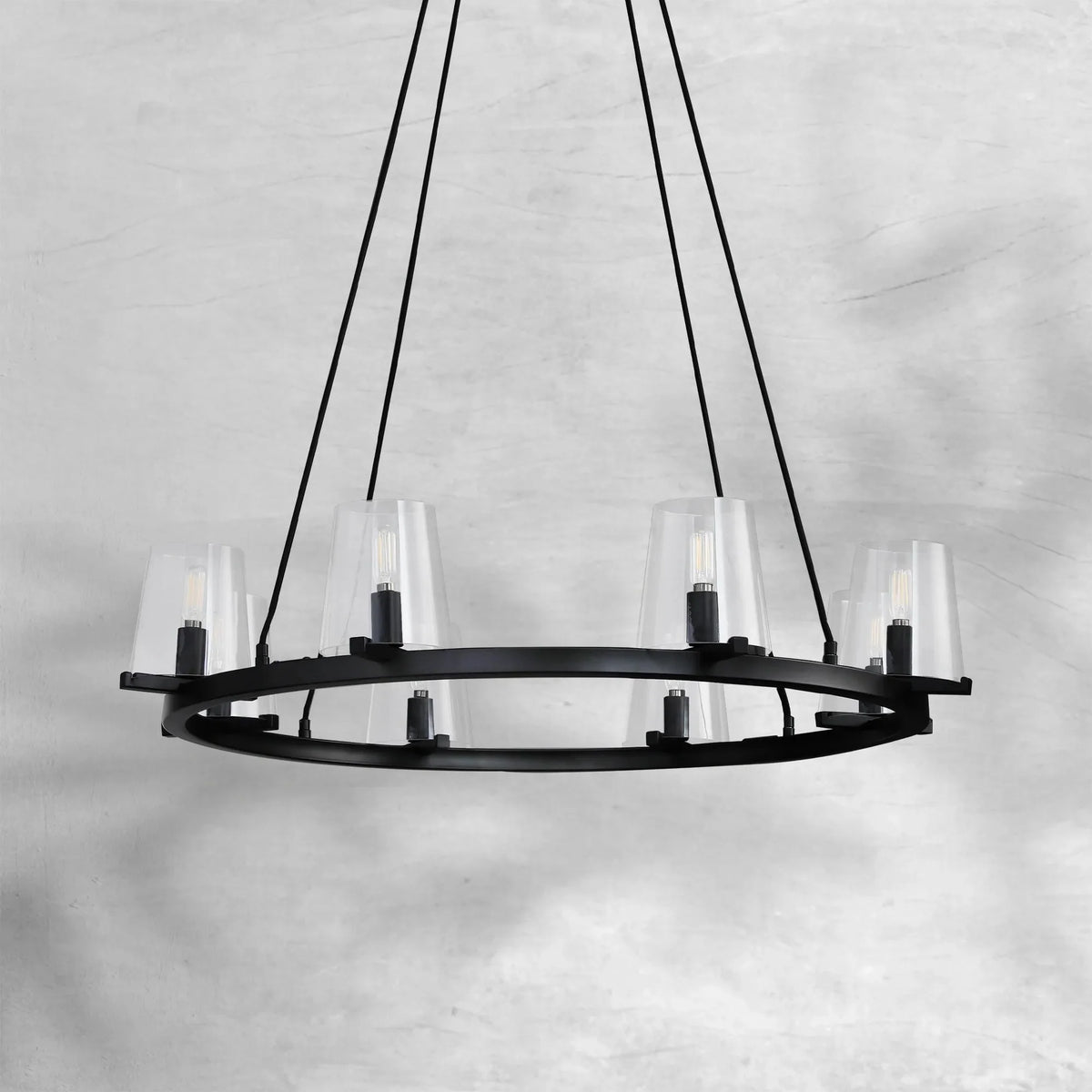 Prism Glass Round Chandelier 36"48"60" - view 10