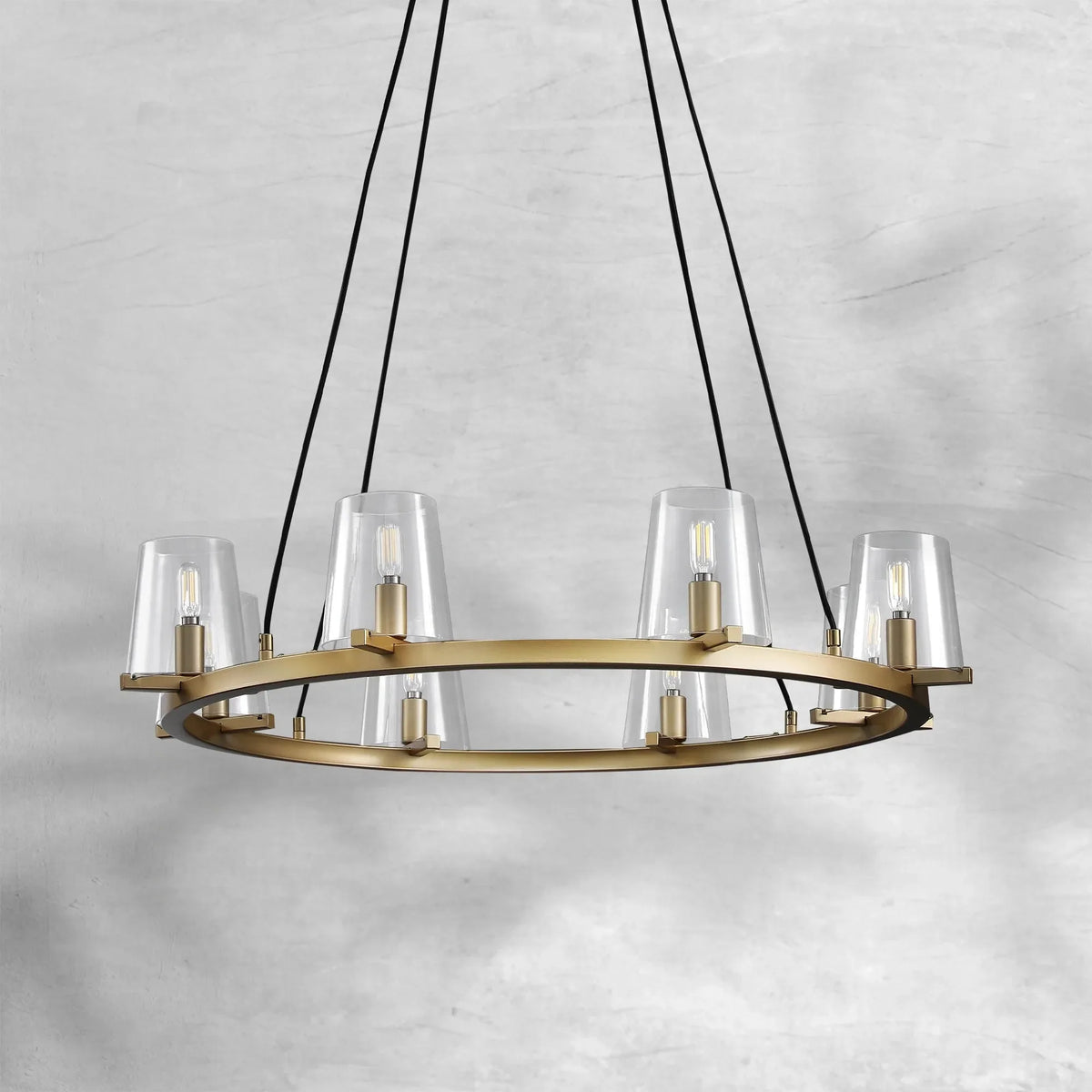 Prism Glass Round Chandelier 36"48"60" - view 8