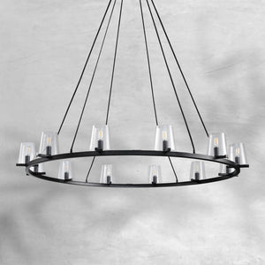 Prism Glass Round Chandelier 36"48"60" - view 5