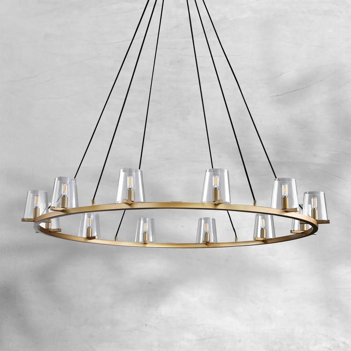 Prism Glass Round Chandelier 36"48"60" - view 3