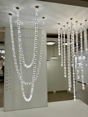 Creative Glass Pearl Necklace Pendnat Chandelier for Living/Dining Room/Staircase - view 10