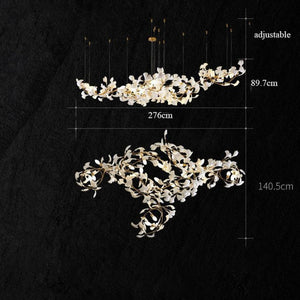 Ceramic Ginkgo Chandelier 4 Sizes - view 7