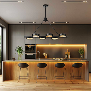 Aster Linear Brass Chandelier - view 4