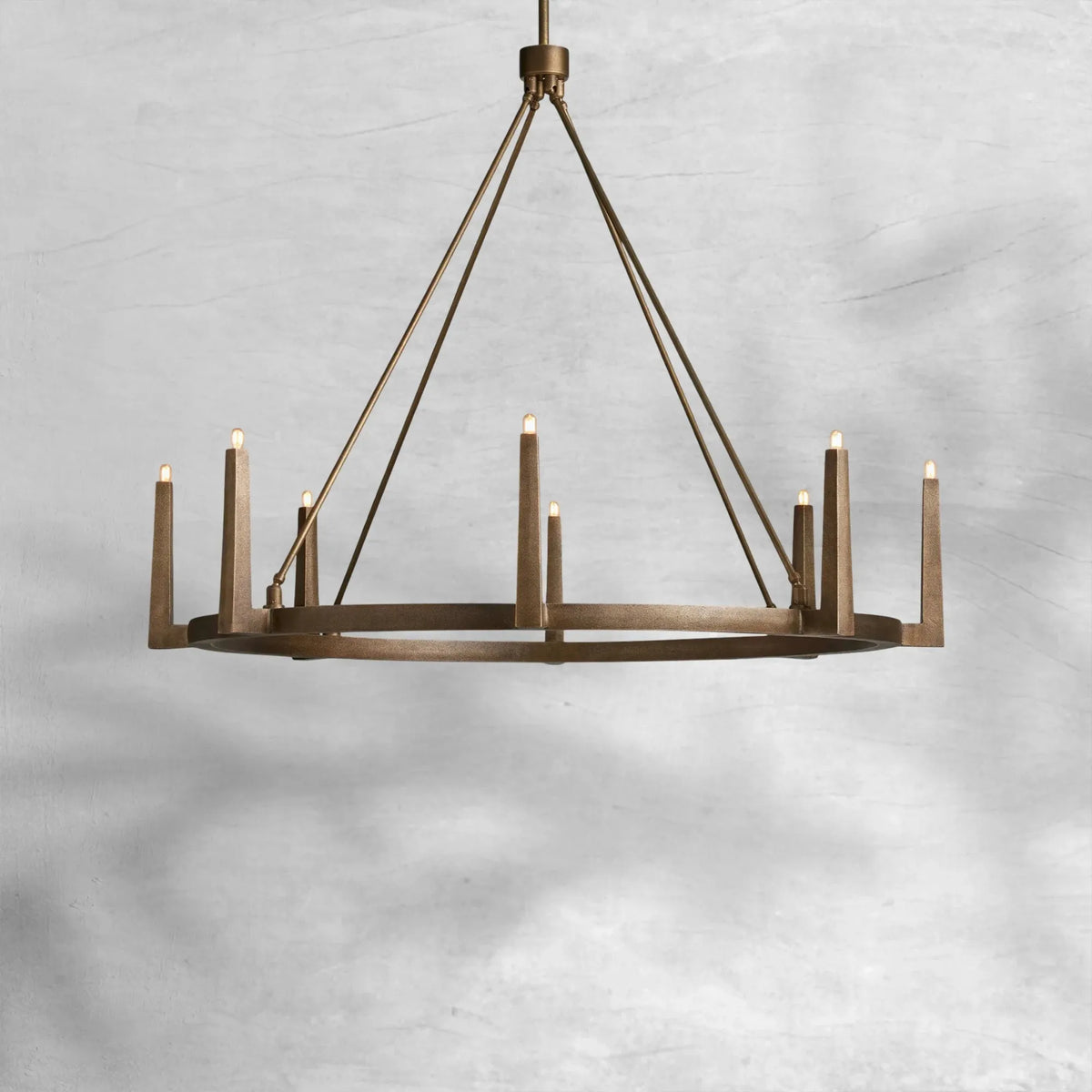 Emmet Round Chandelier 42''54'' - view 2