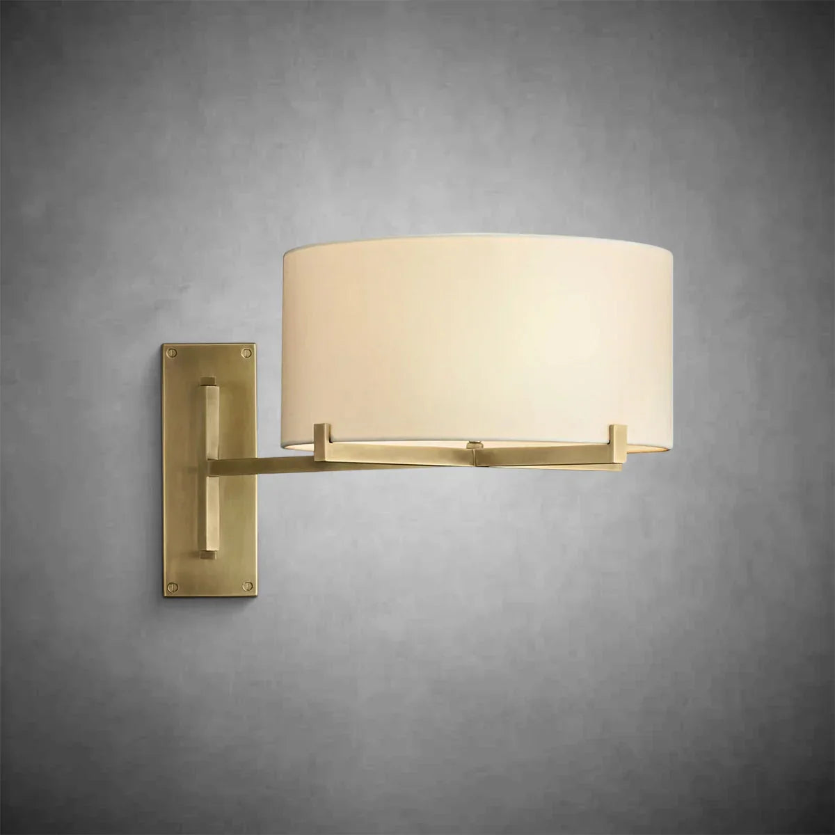 Prism Drum Shade Swing-Arm Sconce, wall sconce