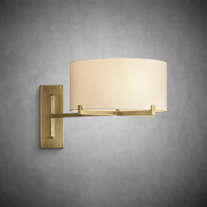 Prism Drum Shade Swing-Arm Sconce, wall sconce