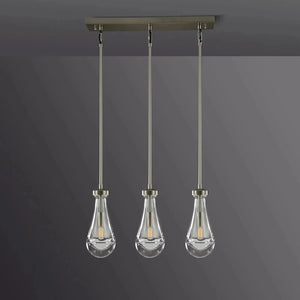Raindrop Linear Chandelier 3-Light 22" - view 4