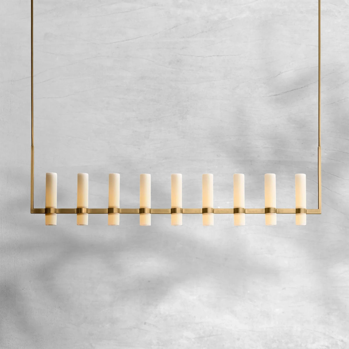Ravion Linear Milk Glass Chandelier - view 7