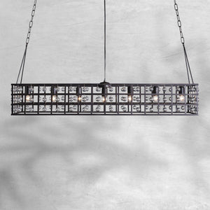 La Cage Rectangular Chandelier 7 Light - view 3