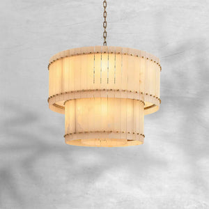 Sienna Marcus Alabaster Round Tiered Chandelier - view 8