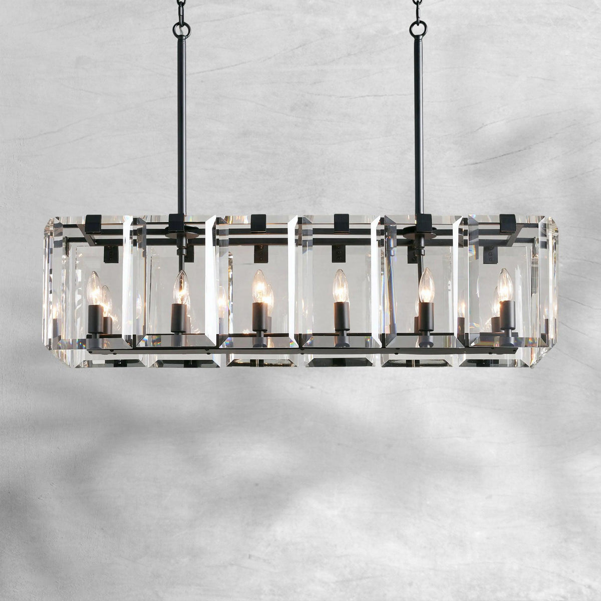 Amaya Rectangular Chandelier 12/16 Light - view 5