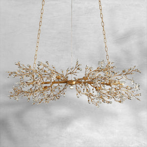Fiore Linear Chandelier 43"51"68" - view 11