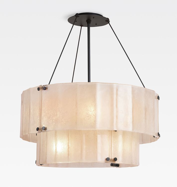 Willamette Glass Round Chandelier 2-Tier 32'', two-tier - view 12