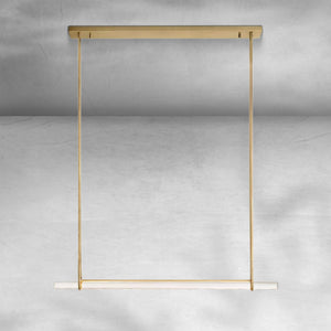 Aureon Crystal Single Bar Linear Chandelier