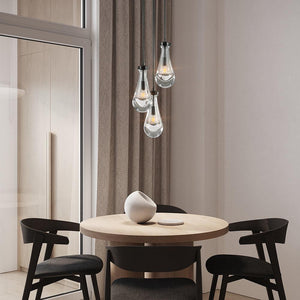 Raindrop 3-Light Rod Round Chandelier - view 2