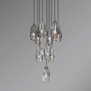 Chapt Circular Chandelier, K9 crystal
